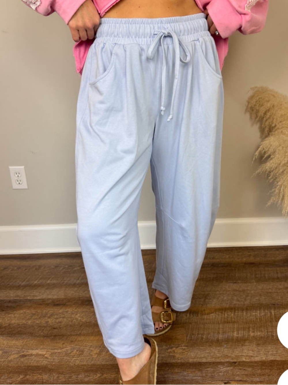 Mittoshop Light Blue barrel pants